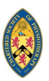 'Chartered Society of Physiotherapy' logo